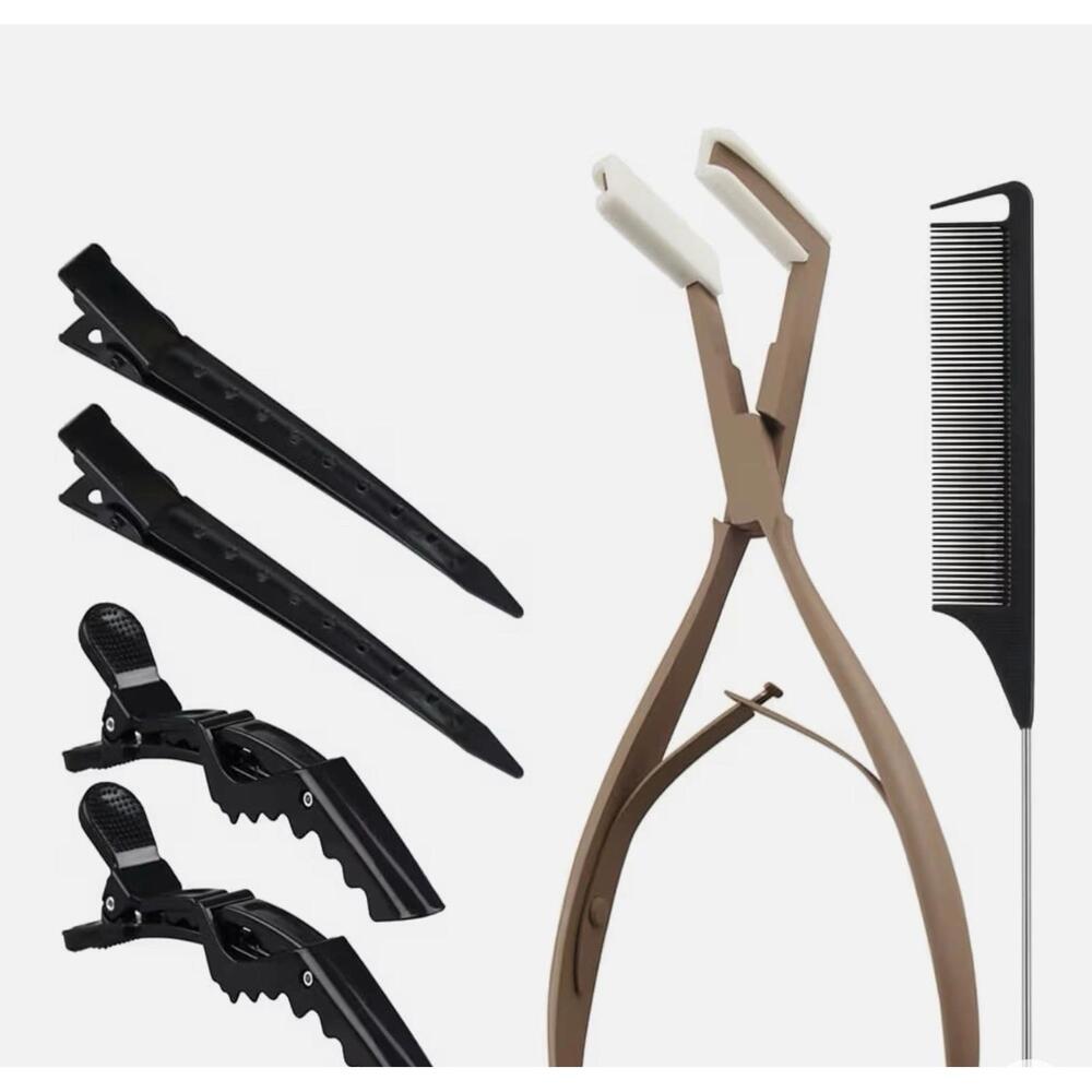 Hair Extension Tool Kit Stainless Steel Tape in Hair Sealing Pliers Set
